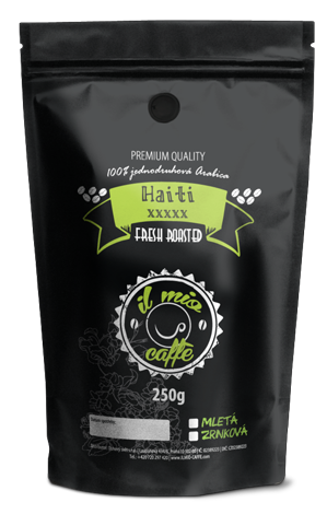 Haitská káva XXXXX 100% Arabica - zrnková, mletá káva